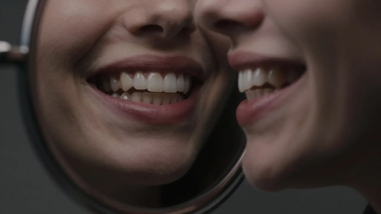 Odraz úsměvu v zrcadle: skryté zbarvení vs. dokonalé fazety