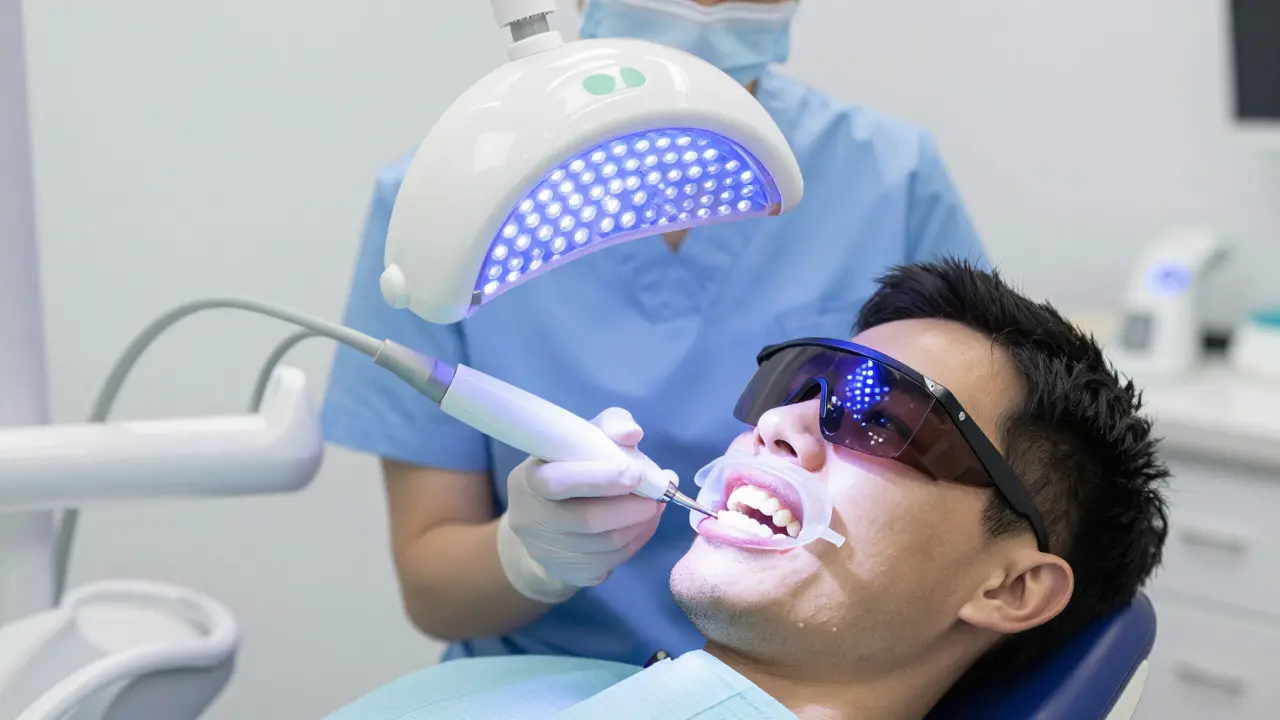 Profesionální bělení zubů v zubní ordinaci