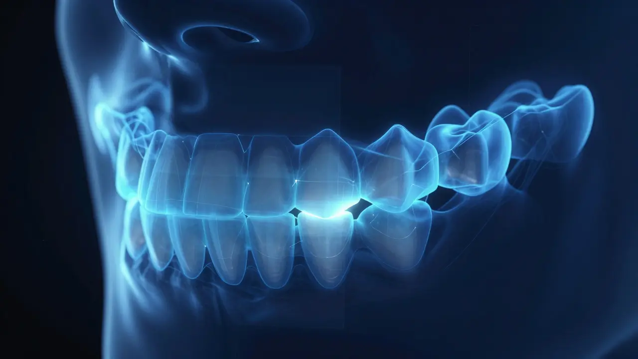 Digitální 3D plánování úsměvu s holografickým mapováním zubů.