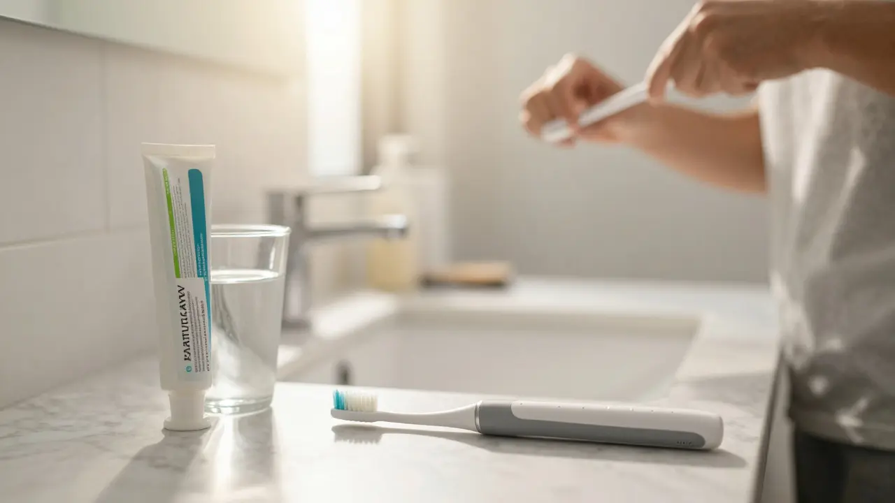 Správná hygiena: měkký kartáček a péče o zuby v koupelně